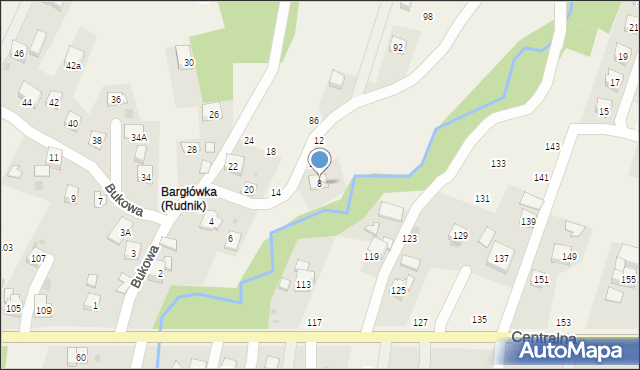 Rudnik, Bukowa, 8, mapa Rudnik