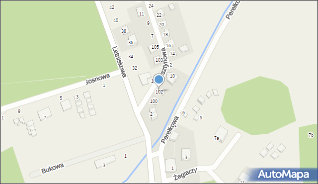 Rusinowo, Bursztynowa, 6, mapa Rusinowo