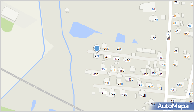 Rybnik, Buhla Maksymiliana, 47F, mapa Rybnika