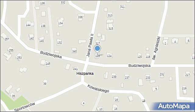 Rzeszów, Budziwojska, 126, mapa Rzeszów