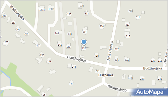 Rzeszów, Budziwojska, 132, mapa Rzeszów