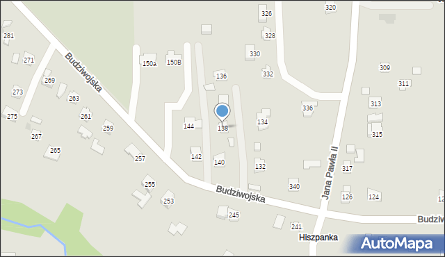 Rzeszów, Budziwojska, 138, mapa Rzeszów