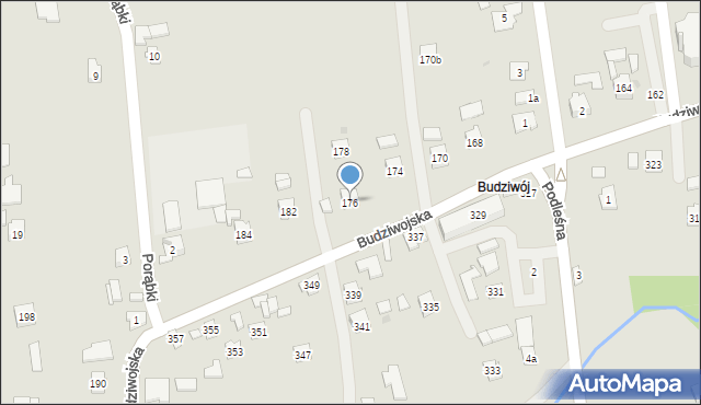 Rzeszów, Budziwojska, 176, mapa Rzeszów