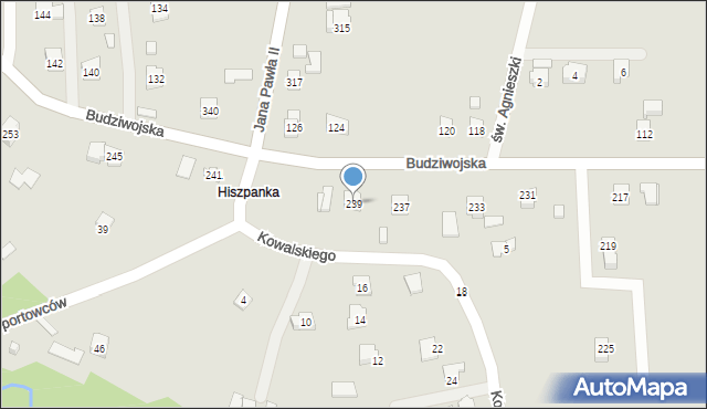 Rzeszów, Budziwojska, 239, mapa Rzeszów