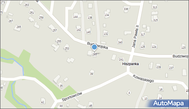 Rzeszów, Budziwojska, 245, mapa Rzeszów