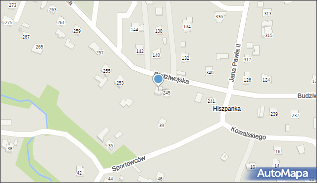 Rzeszów, Budziwojska, 247, mapa Rzeszów