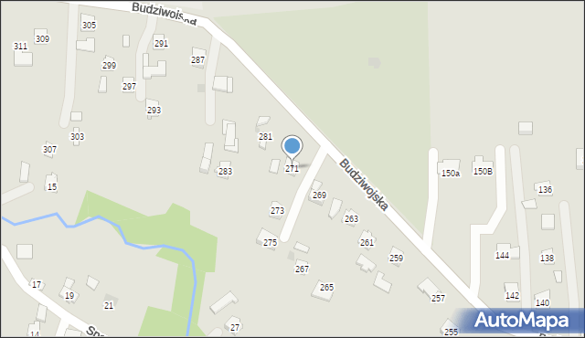 Rzeszów, Budziwojska, 271, mapa Rzeszów