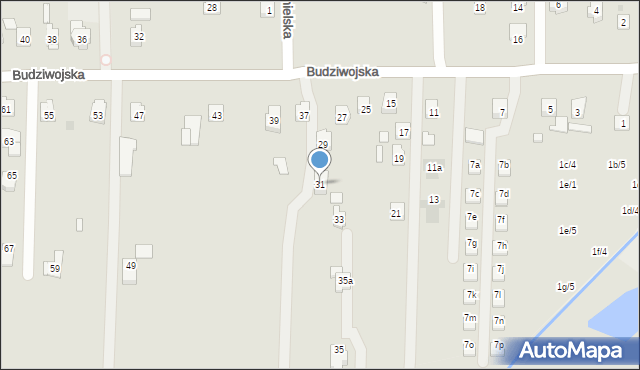 Rzeszów, Budziwojska, 31, mapa Rzeszów