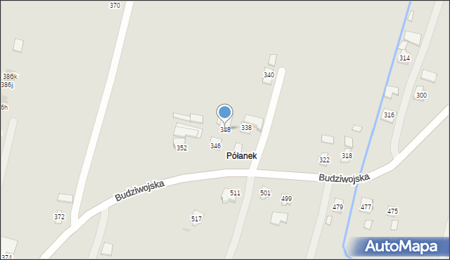 Rzeszów, Budziwojska, 348, mapa Rzeszów