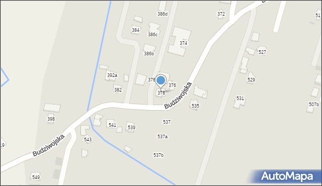 Rzeszów, Budziwojska, 378, mapa Rzeszów