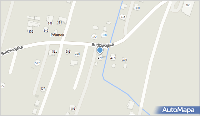 Rzeszów, Budziwojska, 479, mapa Rzeszów