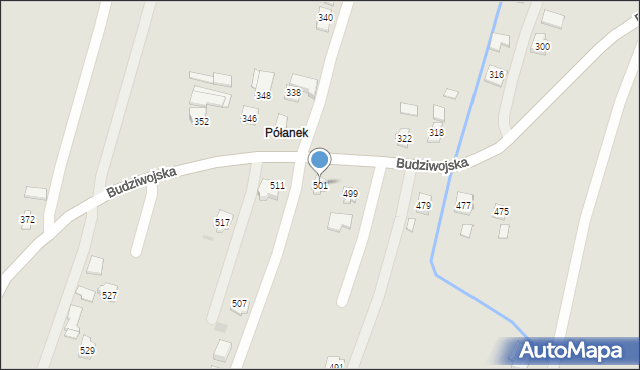 Rzeszów, Budziwojska, 501, mapa Rzeszów