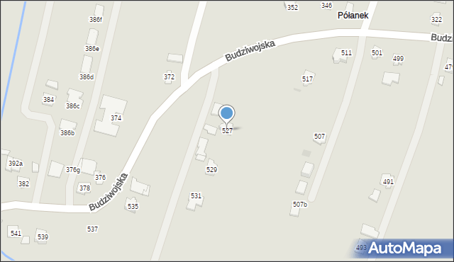 Rzeszów, Budziwojska, 527, mapa Rzeszów