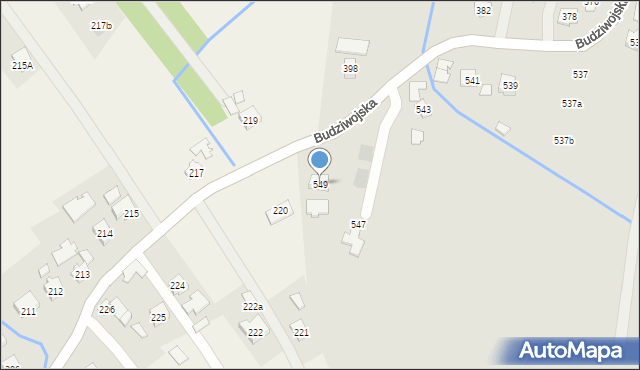 Rzeszów, Budziwojska, 549, mapa Rzeszów