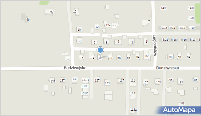 Rzeszów, Budziwojska, 72, mapa Rzeszów