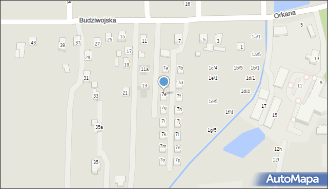 Rzeszów, Budziwojska, 7e, mapa Rzeszów