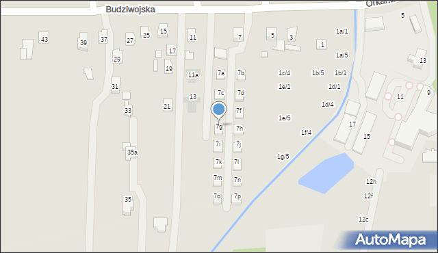 Rzeszów, Budziwojska, 7g, mapa Rzeszów