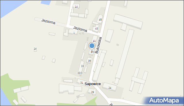Sapowice, Bukowska, 39, mapa Sapowice