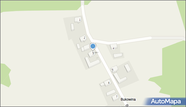 Siedlec, Bukowina, 3, mapa Siedlec