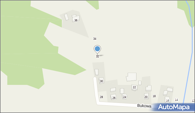 Siepraw, Bukowa, 32, mapa Siepraw