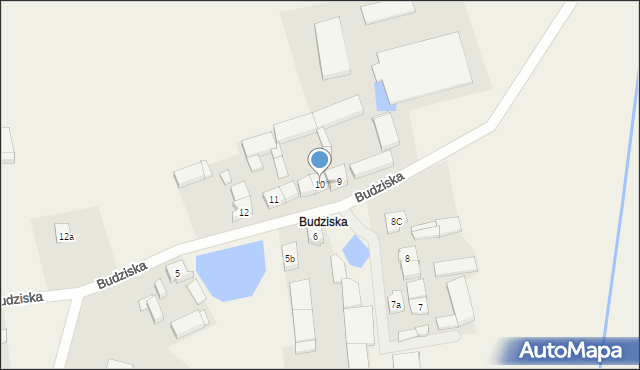 Sierakówko, Budziska, 10, mapa Sierakówko