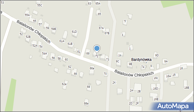 Skawina, Bukowska, 71, mapa Skawina