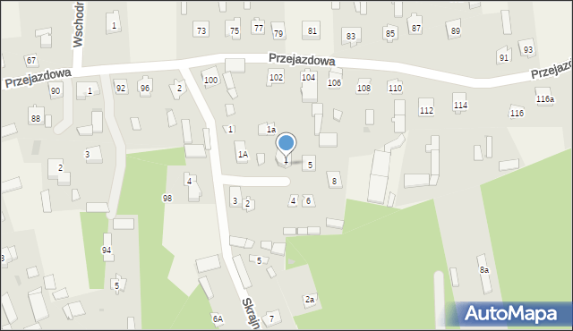 Skuszew, Bukowa, 3, mapa Skuszew