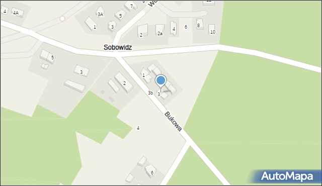 Sobowidz, Bukowa, 32, mapa Sobowidz