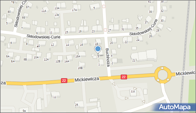 Starogard Gdański, Buchholza Jana, 3, mapa Starogard Gdański