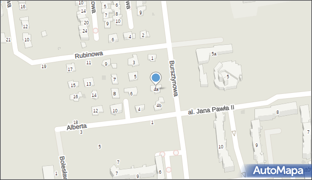 Strzelce Opolskie, Bursztynowa, 4a, mapa Strzelce Opolskie