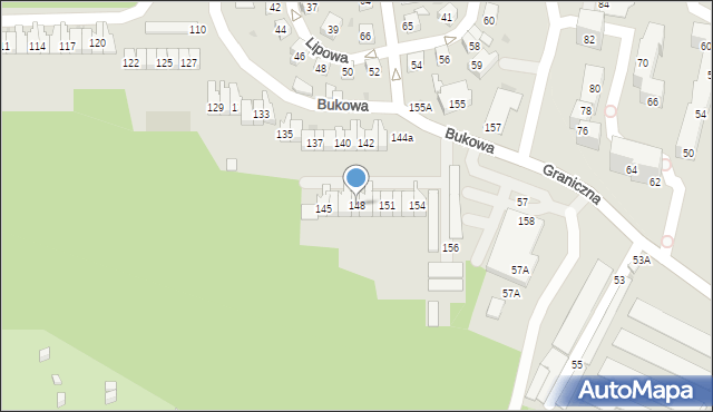 Świętochłowice, Bukowa, 148, mapa Świętochłowice