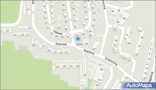 Świętochłowice, Bukowa, 155A, mapa Świętochłowice