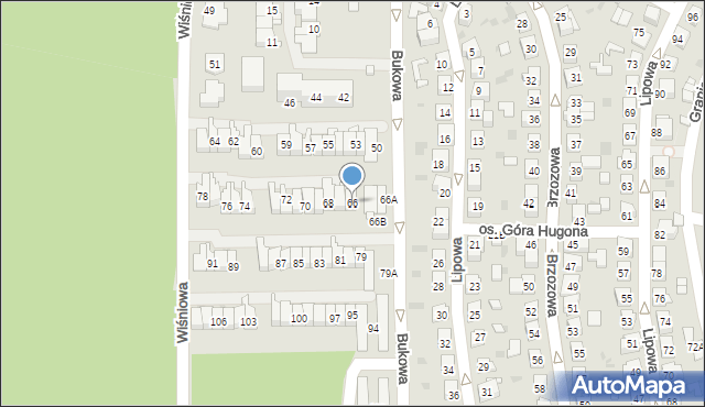 Świętochłowice, Bukowa, 66, mapa Świętochłowice