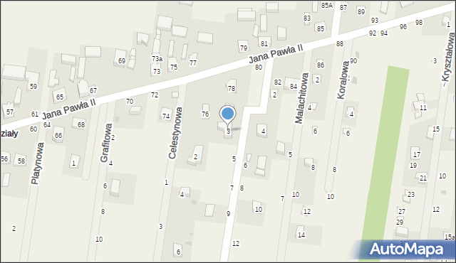 Swolszewice Duże, Bursztynowa, 3, mapa Swolszewice Duże