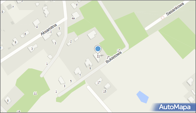 Szczęsne, Bukietowa, 11, mapa Szczęsne