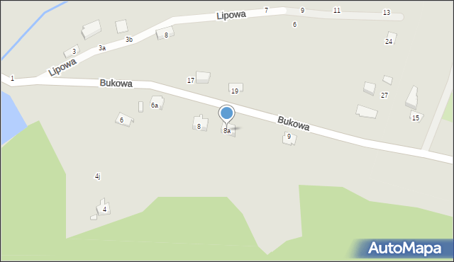 Szczytna, Bukowa, 8a, mapa Szczytna