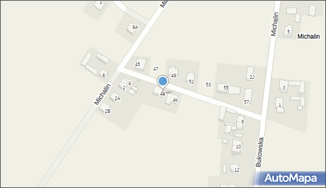 Szewce, Bukowska, 4a, mapa Szewce