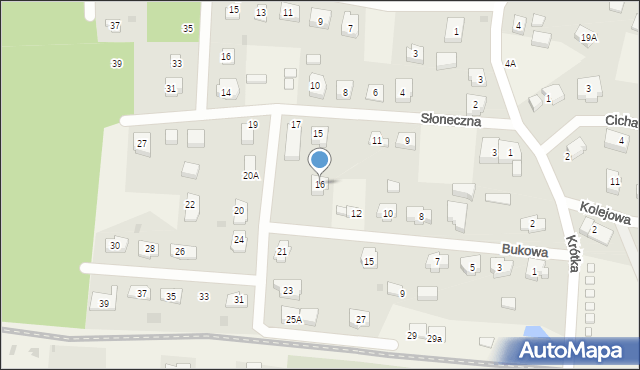 Sztutowo, Bukowa, 16, mapa Sztutowo