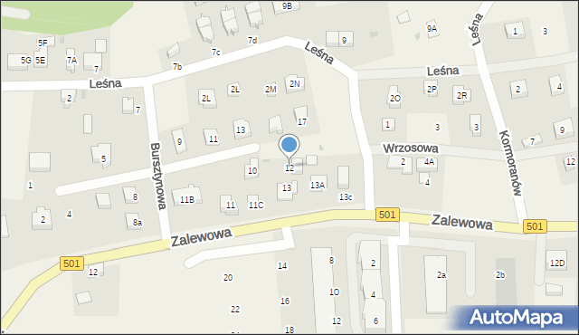 Sztutowo, Bursztynowa, 12, mapa Sztutowo