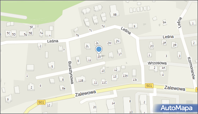 Sztutowo, Bursztynowa, 13, mapa Sztutowo