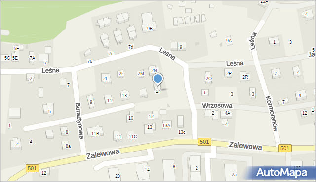 Sztutowo, Bursztynowa, 17, mapa Sztutowo