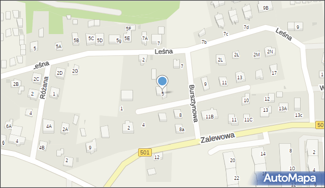 Sztutowo, Bursztynowa, 5, mapa Sztutowo