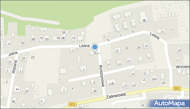 Sztutowo, Bursztynowa, 7, mapa Sztutowo