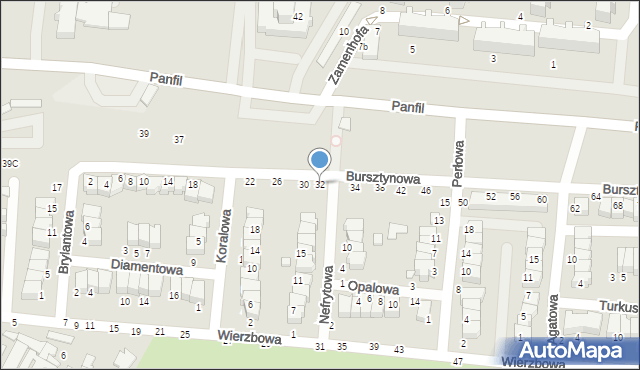 Tomaszów Mazowiecki, Bursztynowa, 32, mapa Tomaszów Mazowiecki