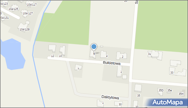 Walendów, Bukietowa, 6, mapa Walendów