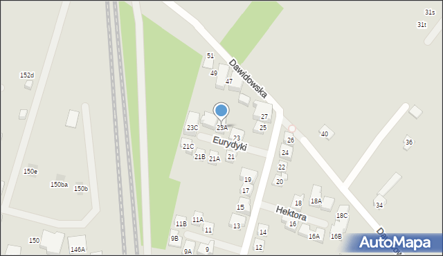 Warszawa, Buszycka, 23A, mapa Warszawy