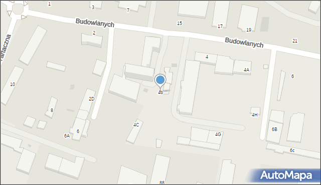 Wejherowo, Budowlanych, 4b, mapa Wejherowo