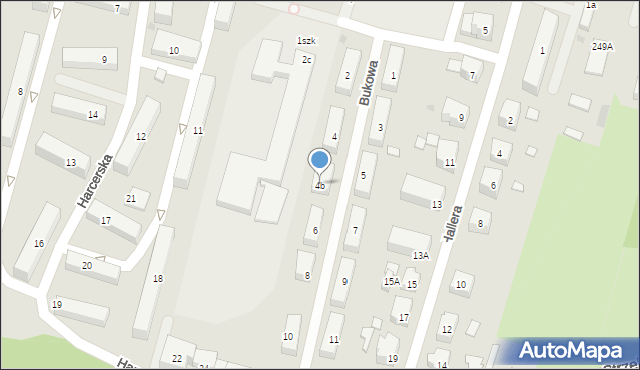 Wejherowo, Bukowa, 4b, mapa Wejherowo