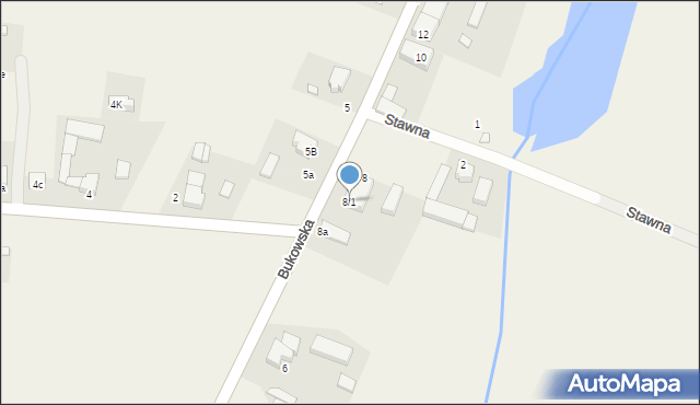 Wierzeja, Bukowska, 8/1, mapa Wierzeja