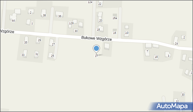 Wilczkowice, Bukowe Wzgórze, 17, mapa Wilczkowice